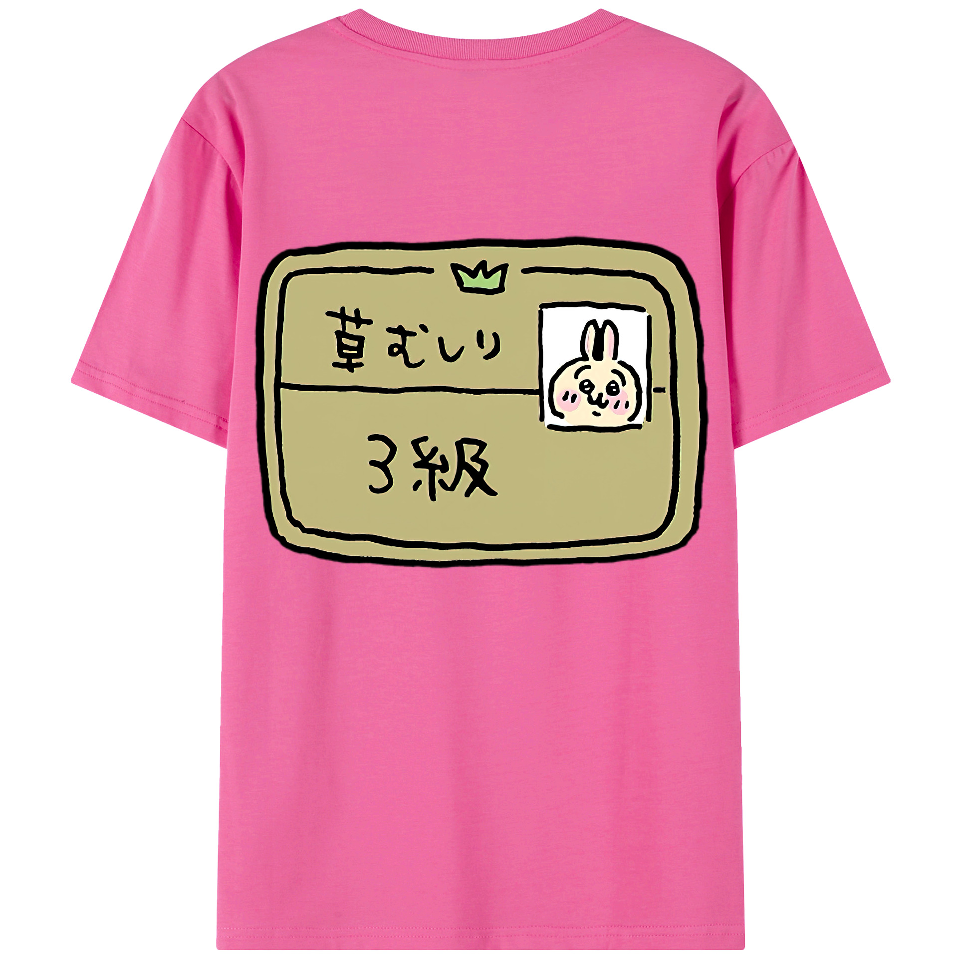 （画像用） ちいかわ うさぎ Chii-kawa usagi レディース半袖Tシャツ(バックプリント)
